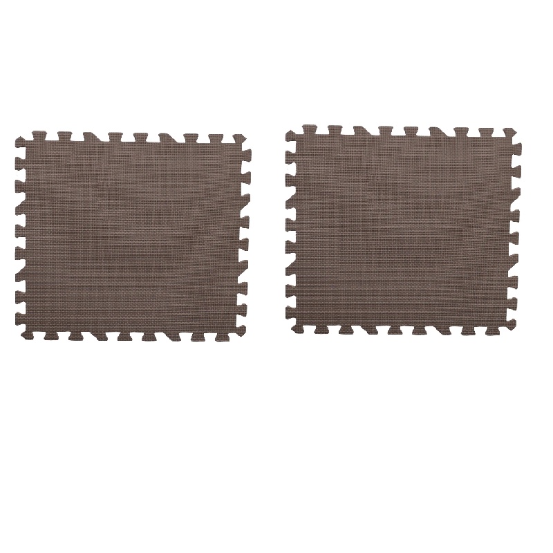 Daiso Thảm Ghép Eva Puzzle Mat -45Cm X 45Cm - 17.7In X 17.7In - Brown-