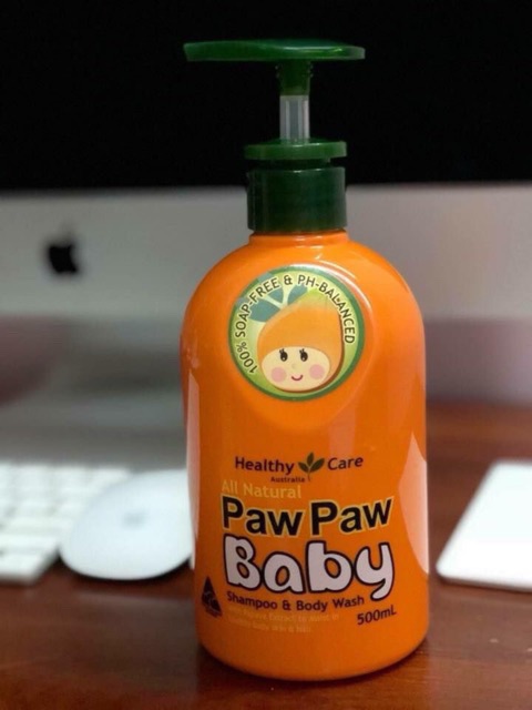 SỮA TẮM PAW PAW BABY HEALTHY CARE ÚC CHAI 500ml