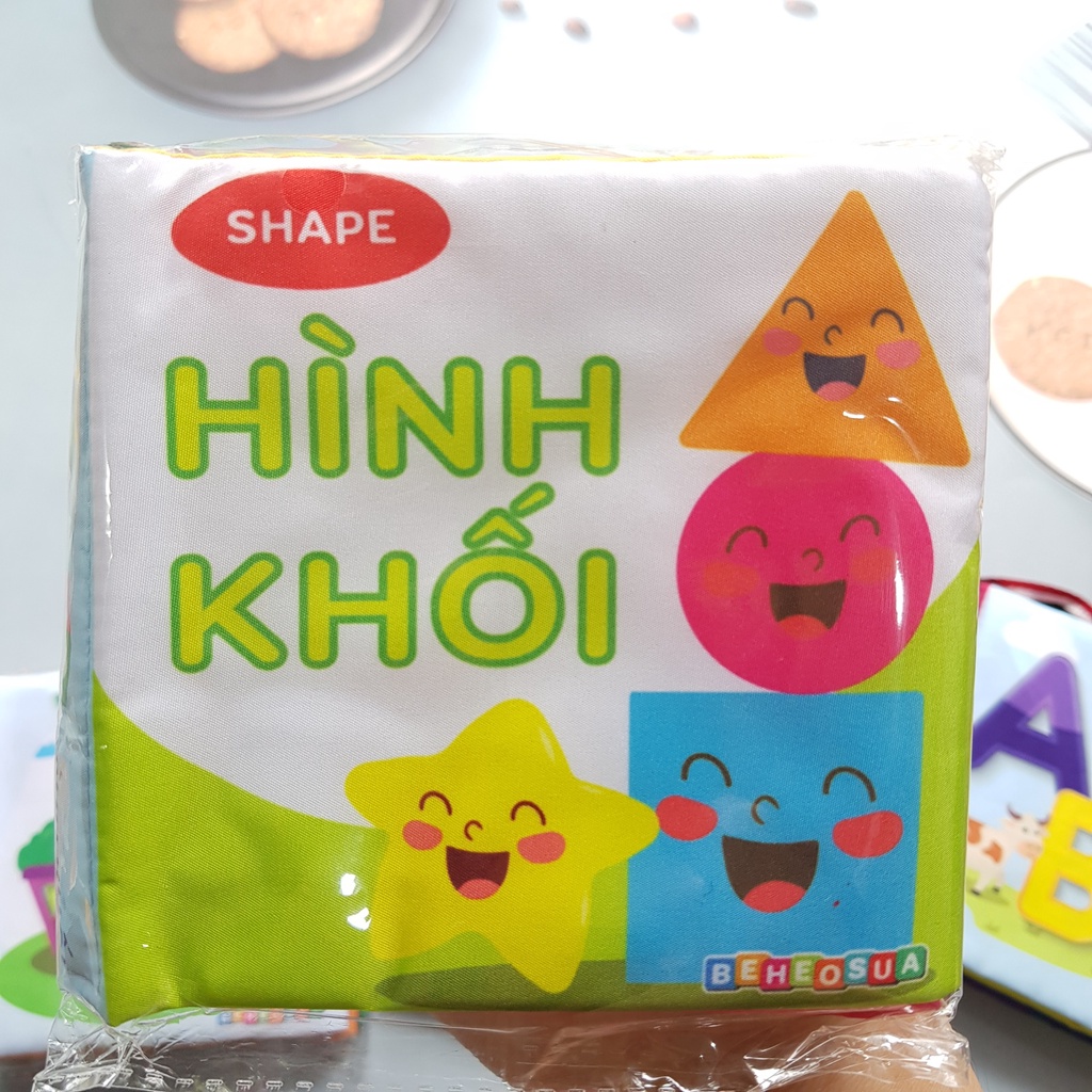 Sách Vải Kích Thích Thị Giác, Xúc Giác, Thính Giác, Giúp Trẻ Phát Triển Trĩ Não