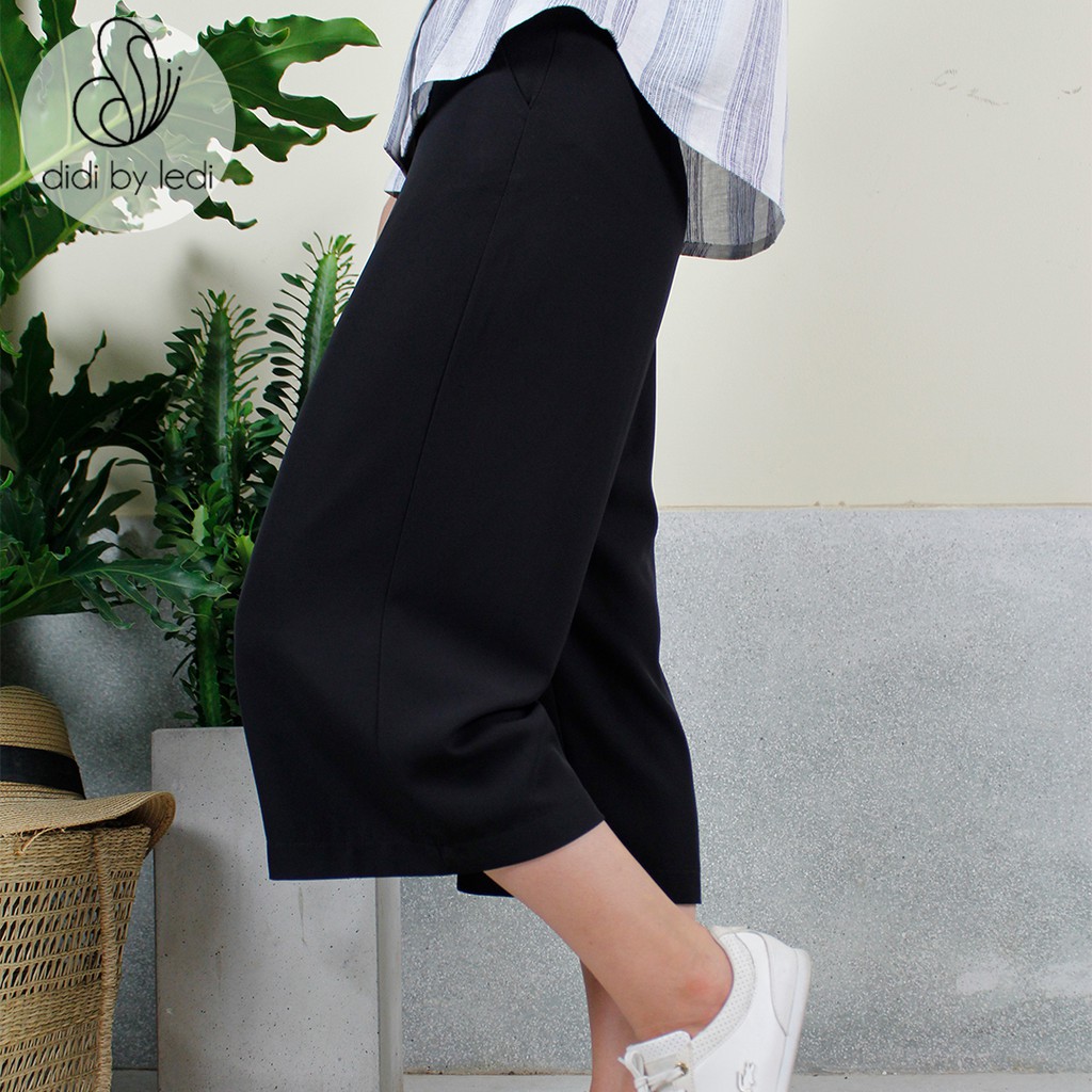 Quần Cullotes ống suông, quần tây nữ màu Da dáng lửng DIDI BY LEDI, vải Visco cao cấp cạp cao size S M L XL XXL - Q531 | BigBuy360 - bigbuy360.vn