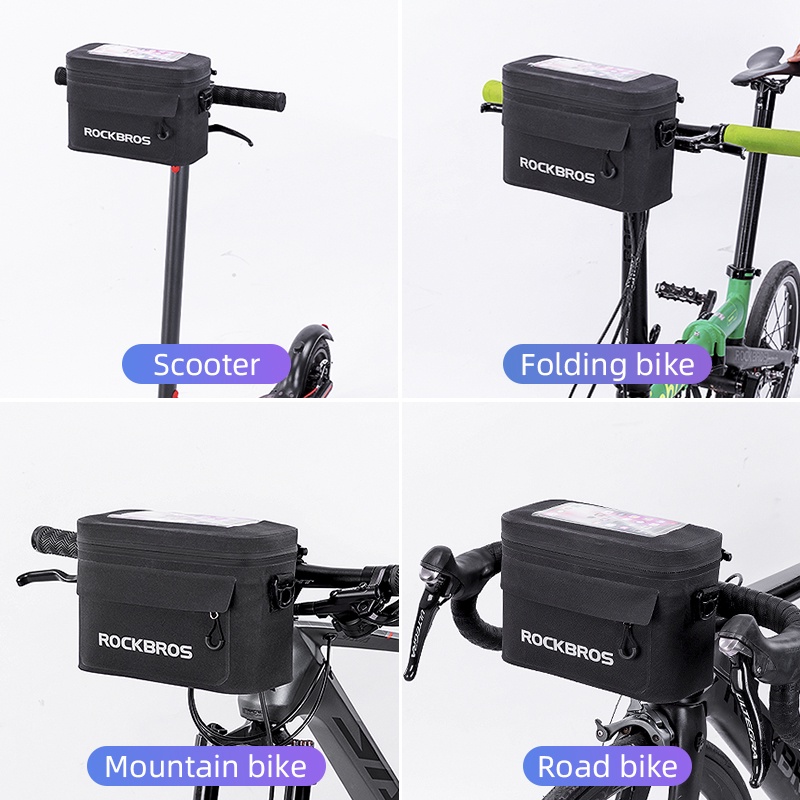 Rockbros Túi Đựng Điện Thoại Đa Năng 4.5L Màn Hình Cảm Ứng 6.0&quot; Gắn Ghi Đông Xe Đạp