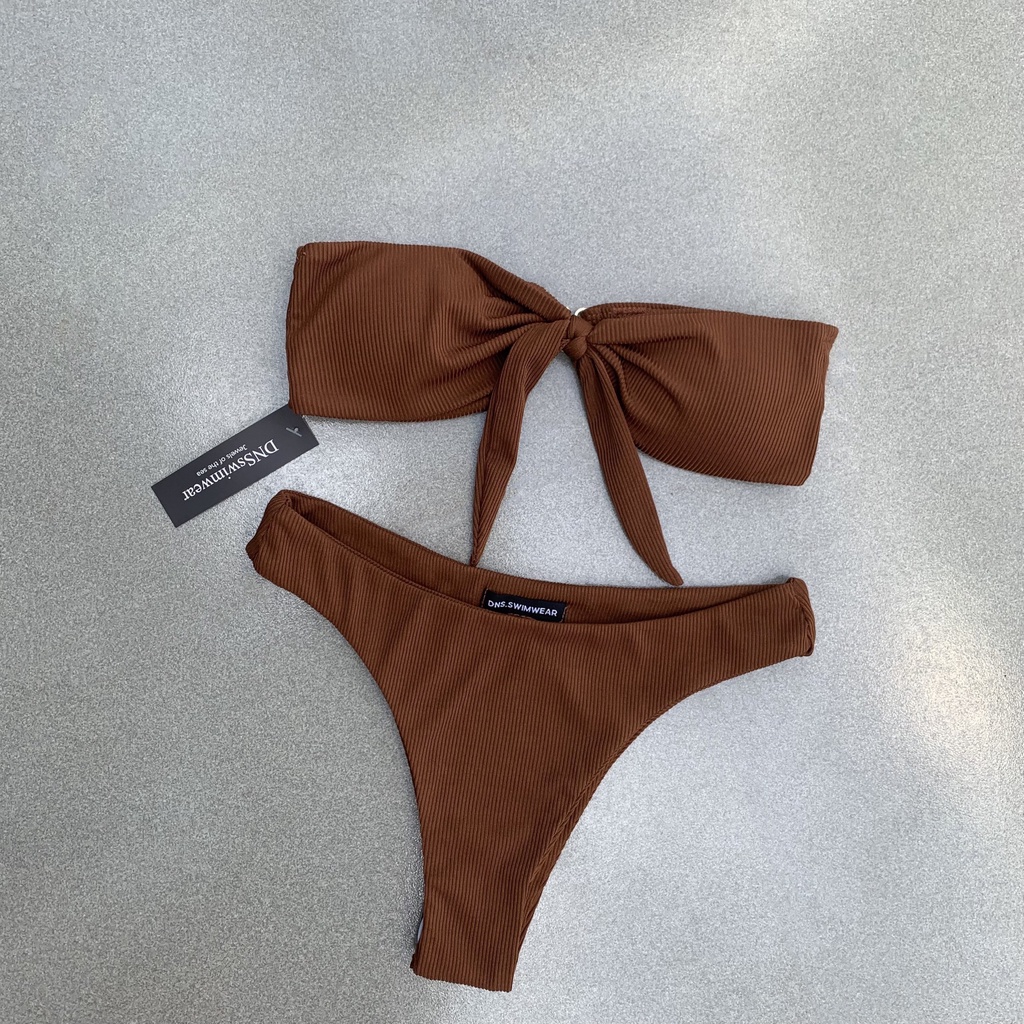 Bộ đồ bơi thắc nơ quyến rũ (Khaki)