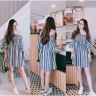 Đầm trễ vai