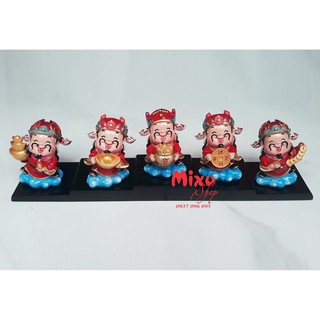 BỘ 05 TƯỢNG CHIBI THẦN TÀI 7.5CM
