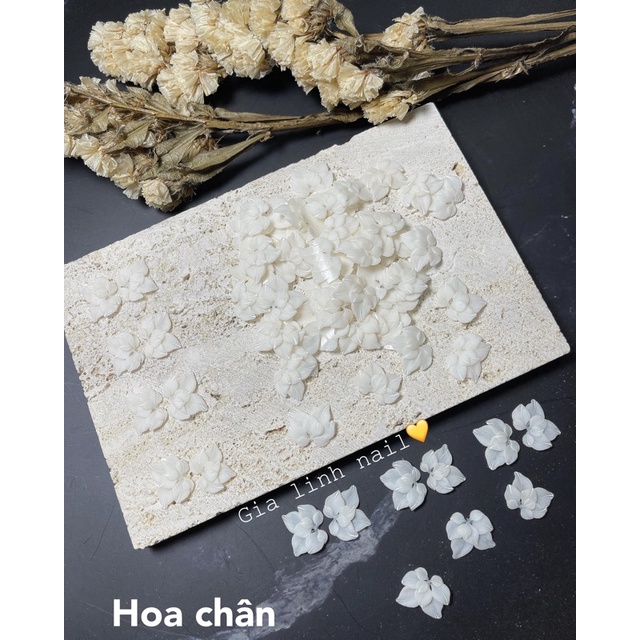 Hoa chân bột gắn móng (set 2 bông)