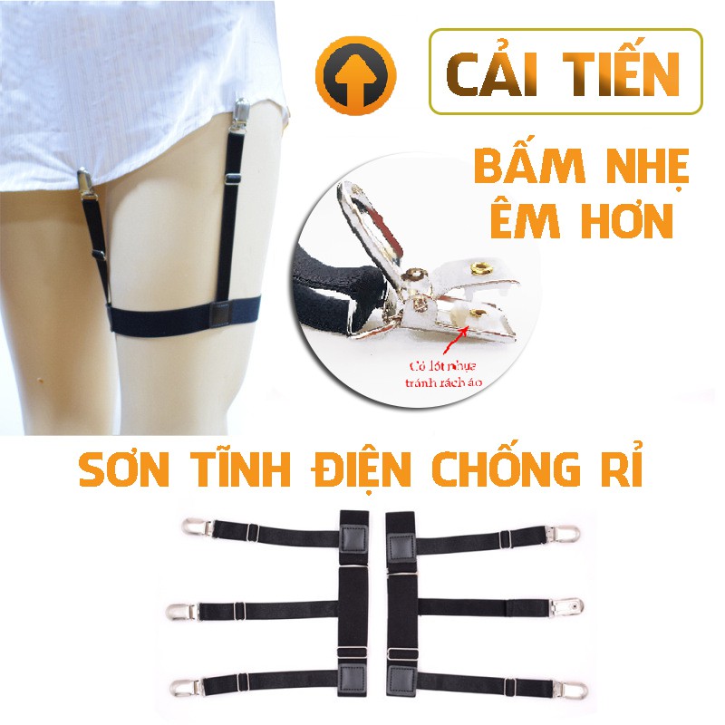Đai Giữ Áo Sơ Mi Thẳng Khi Đóng Thùng loại gắn đùi kẹp sắt LeGaXi