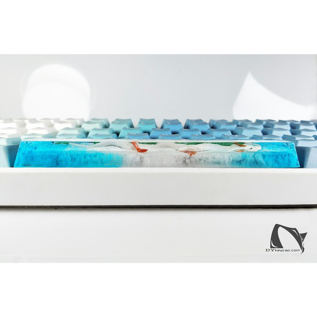 Nút bàn phím rồng Haku, nút bàn phím Spirited Away handmade, nút bàn phím resin,Haku keycap SA, Artisan Keycap