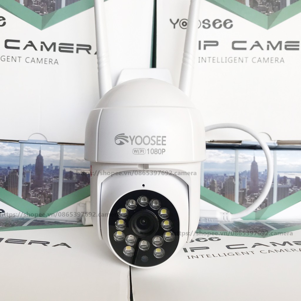 Camera Ngoài Trời YooSee PTZ 14 LED Mini 1080P Xoay 360