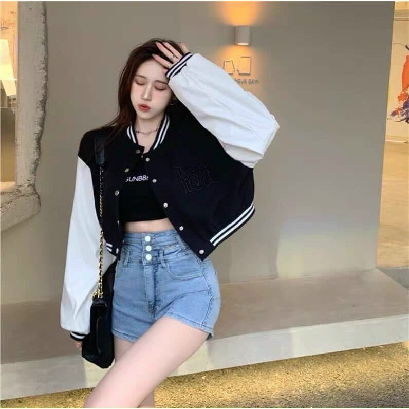 áo khoác cổ bomber form Lửng cá tính 261