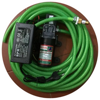 Bộ máy bơm cao áp mini rửa xe đỉnh phong 12v60w 5l/phút