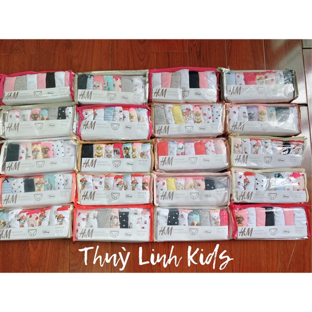 Set 7 quần chip HM bé gái dư xịn 100%