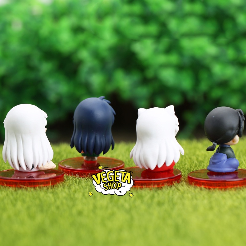 Mô hình InuYasha - Higurashi Kagome Miroku Sesshomaru - 4 nhân vật chính bán lẻ - Cao 5cm - Inu Yasha