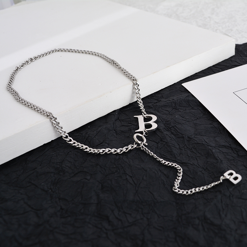 Dây Chuyền Thép Titan Mặt Hình Chữ B 22XL035 Thời Trang