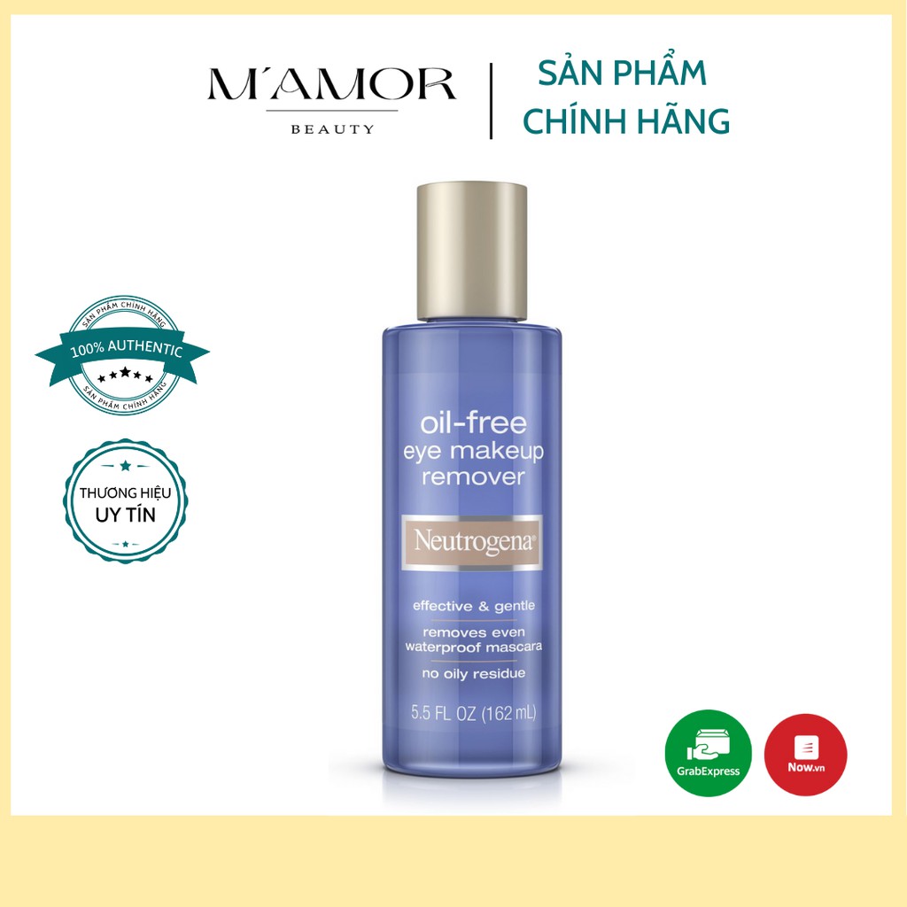 Tẩy trang làm sạch mắt, môi Neutrogena Gentle Oil-Free Eye Makeup Remover&Cleanser (Bill Mỹ)