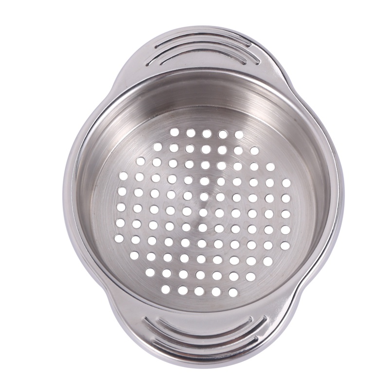Dụng Cụ Rây Lọc Thức Ăn Bằng Thép Không Gỉ Có Nắp Nhấn Loại Bỏ Dầu Không Mess An Toàn
