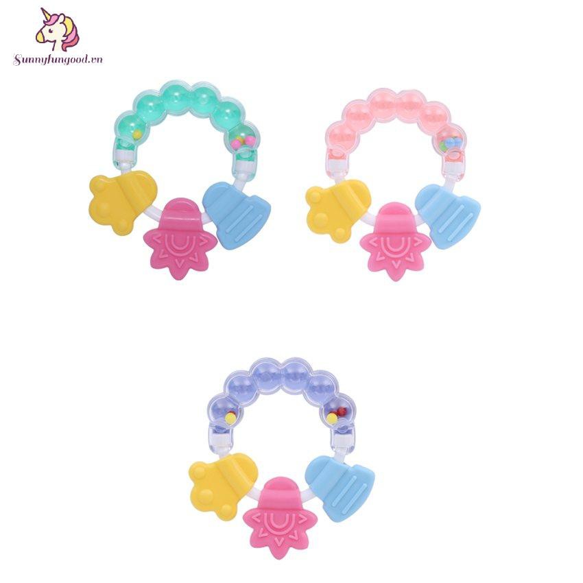 Đồ chơi gặm nướu làm từ silicon vui nhộn cho bé