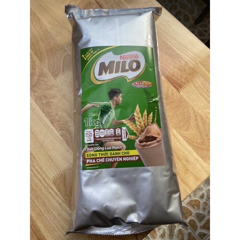 thùng bột lúa mạch milo cacao nguyên chất 1kg*10 gói