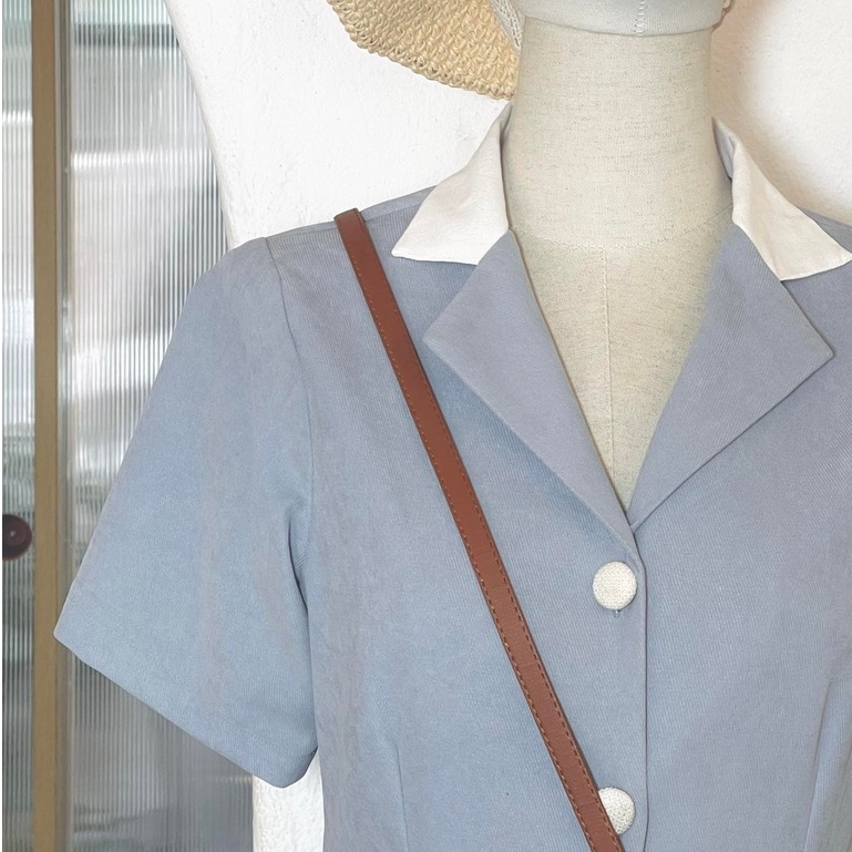 Váy sơ mi cổ trắng Fabric Holic | BigBuy360 - bigbuy360.vn