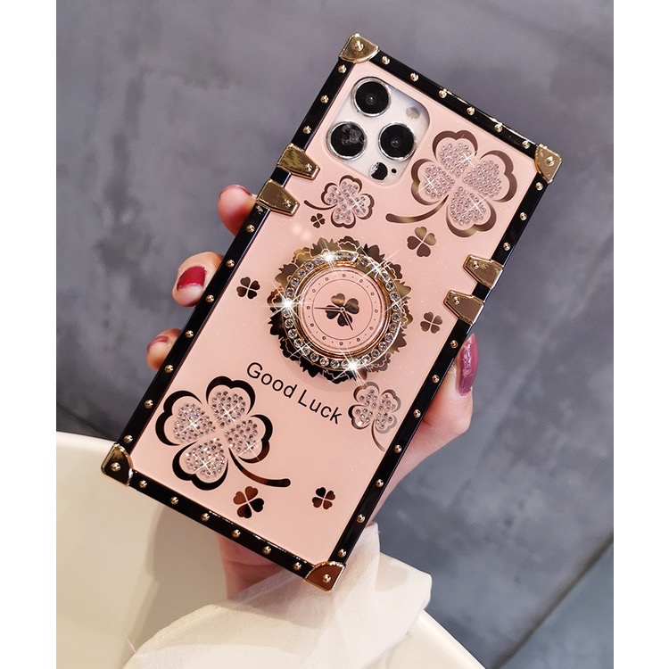 Ốp Điện Thoại Vuông Có Vòng Đỡ Gương Cho Vivo Y15S Y15A Y52 Y72 Y51 Y33S Y21 Y21S Y31 X50 X50PRO X60 X60PRO X70 X70PRO