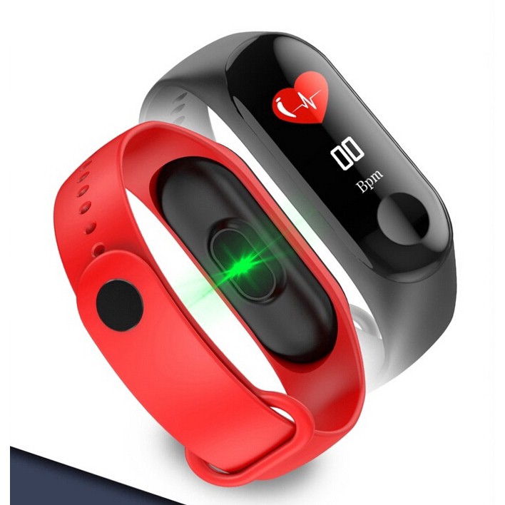 Vòng đeo tay thông minh M3 Plus kết nối Bluetooth theo dõi sức khỏe