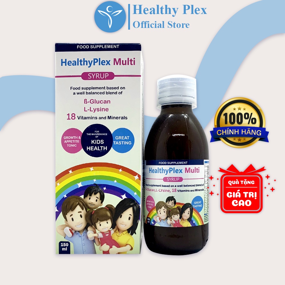 Healthyplex Multi 150ml Siro Cải Thiện Biếng Ăn, Suy Dinh Dưỡng Ở Trẻ