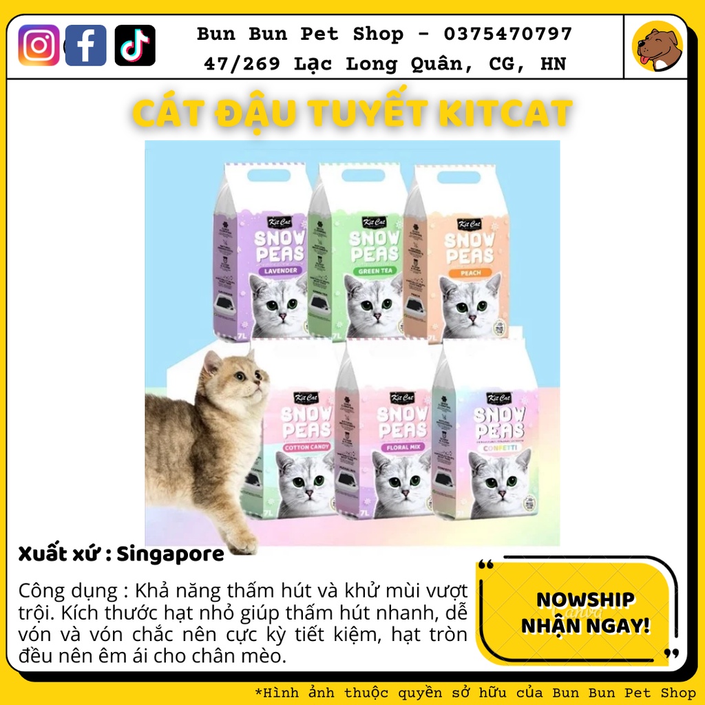 KITCAT SNOW PEAS - CÁT ĐẬU TUYẾT CHO MÈO