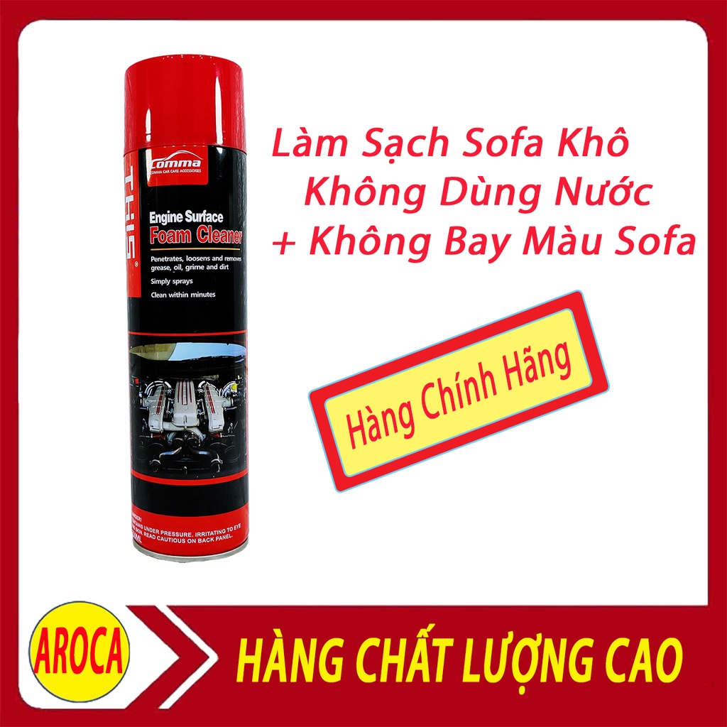 Vệ Sinh Nội Thất Ô tô, Chai Xịt Làm Sạch Ghế Da, Trần Nỉ, Taplo, Thảm Lót Sàn - Dung Dịch Tẩy Rửa, Chăm Sóc Xe THIS Foam