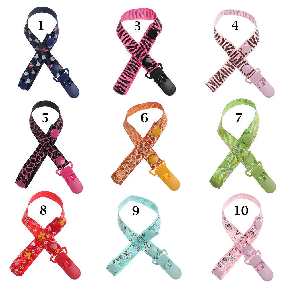 Dây đeo núm ti giả DIY nhiều màu sắc tùy chỉnh độ dài cho bé sơ sinh