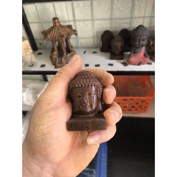đầu phật mini bằng gỗ