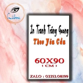 Tranh tráng gương theo 60x90 theo yêu cầu