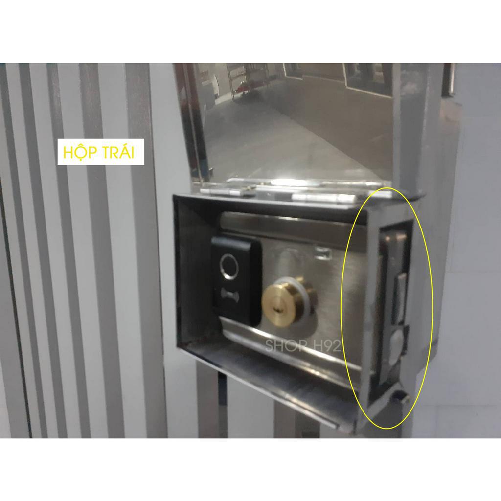 Hộp inox che mưa cho khoá cổng