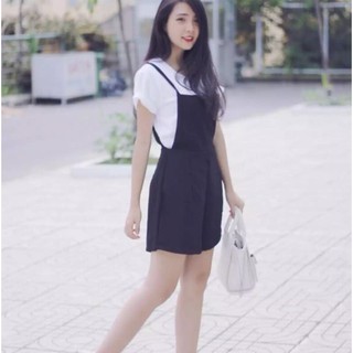 quần short yếm (đen) - Phân Phối Chính Thức