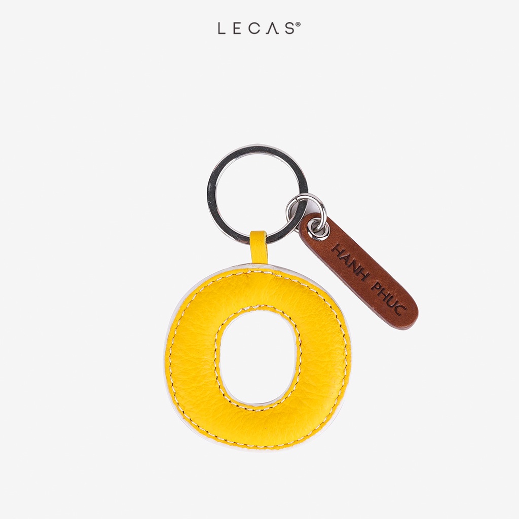 Phụ Kiện Da Bò Thật LECAS Charm Chữ MÀU NGẪU NHIÊN