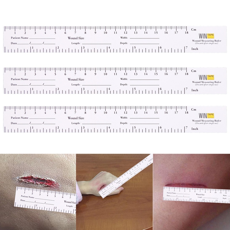 ✿ Bộ 100 Thước Dây Đo Vết Thương 18cm 7 Educare 18cm