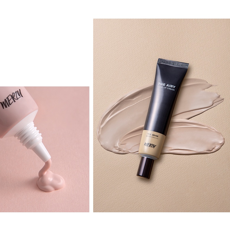 Kem Lót Nâng Tông Làm Sáng Da Merzy The Airy Tone Up Cream 40ml SPF 50+/PA++++