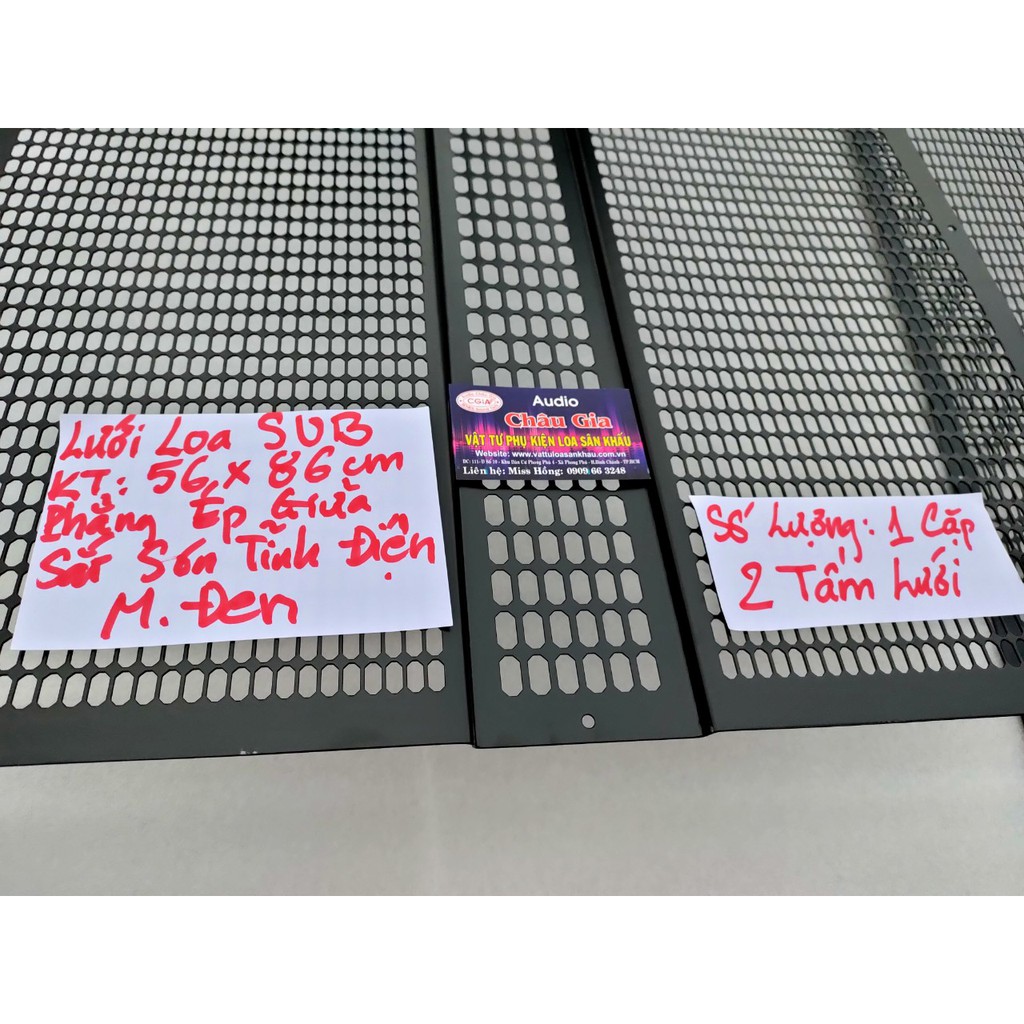 Lưới loa sub 5 tấc 56cm 86cm 2 tấm Audio châu Gia
