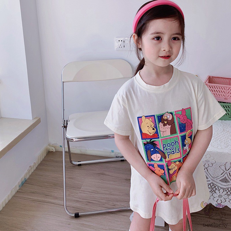 Váy In Họa Tiết Hoạt Hình Đáng Yêu Dành Cho Bé Gái