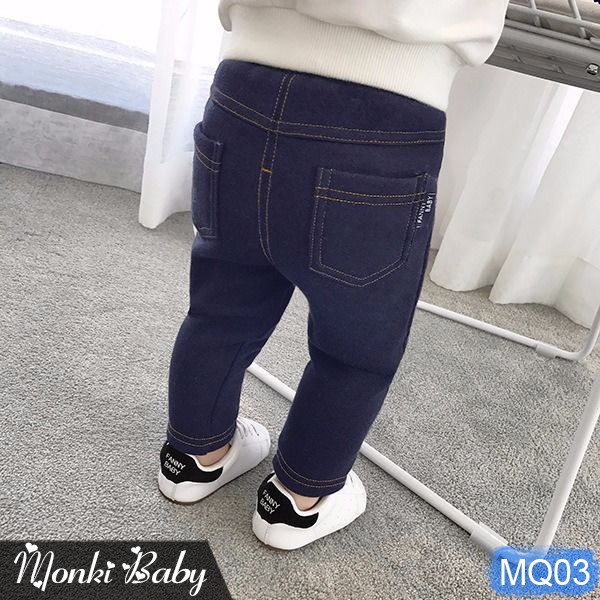 [LẺ SIZE 14-19kg] - Quần nỉ mềm lót lông, dáng jean bò khỏe khoắn, phong cách đẹp, giữ ấm tốt, mẫu mới nhất | MQ03
