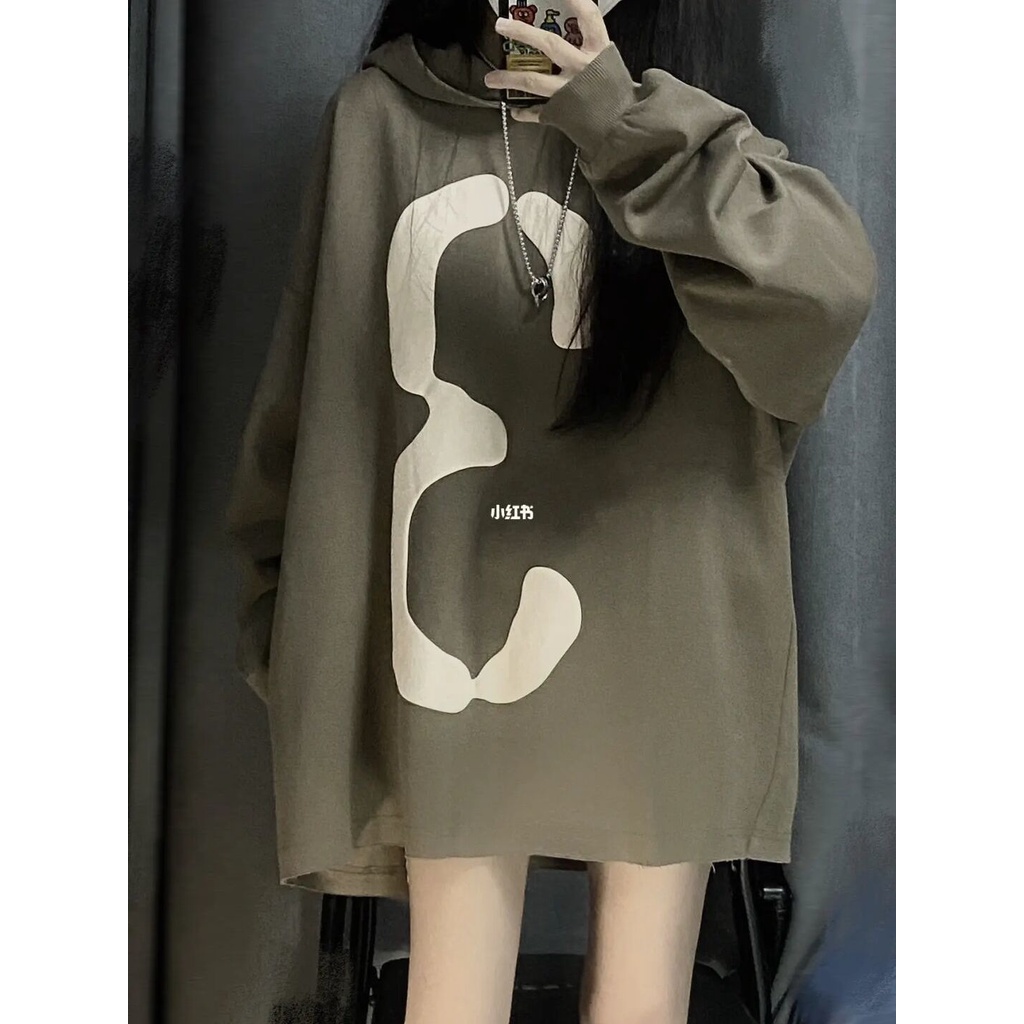 Jiashucheng Áo Khoác Nỉ Mỏng Dáng Rộng Phong Cách Hip Hop Mỹ Thời Trang Xuân Thu Dành Cho Cặp Đôi