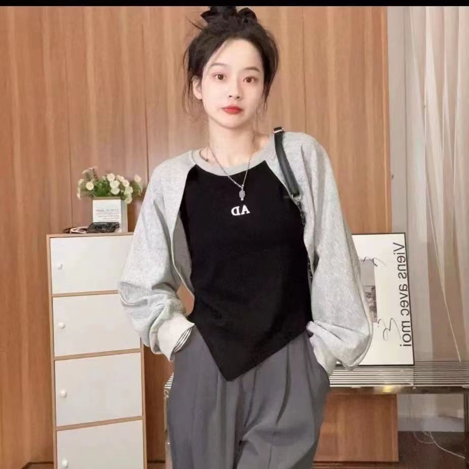 Áo Thun DàI Tay PhốI Hai LớP ThờI Trang Cho Nữ JL-TX-607