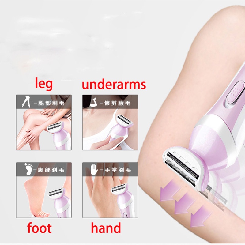 Tông đơ cạo lông Kemei KM-1606 không đau an toàn tiện dụng cho nữ