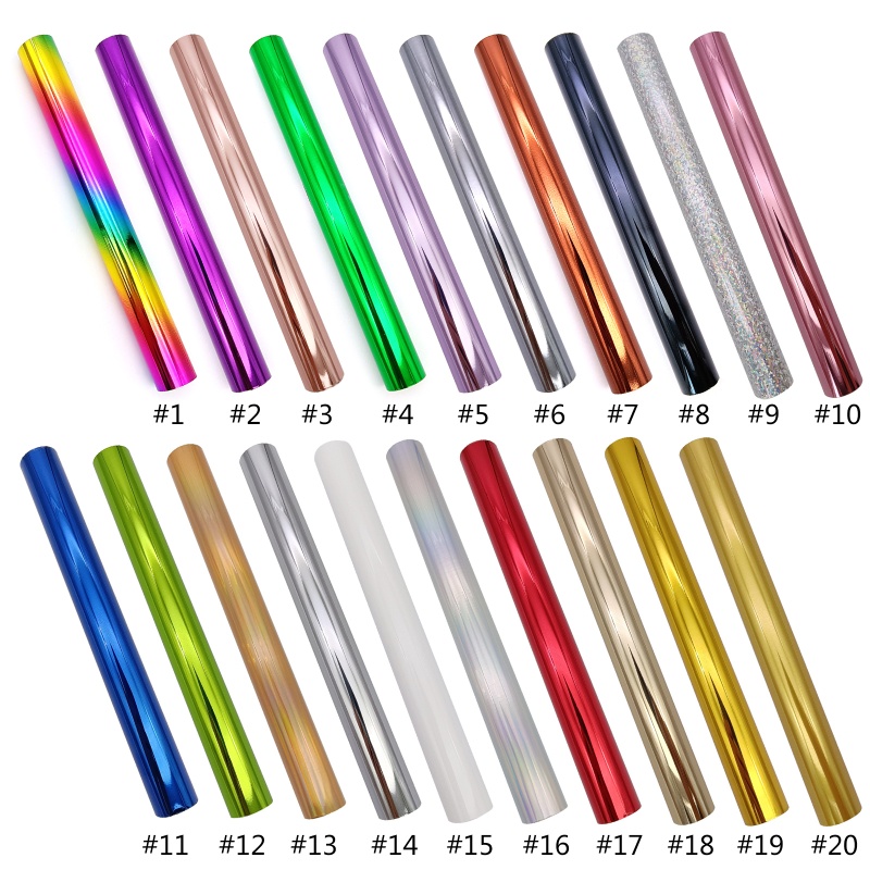 Aoto Cuộn Giấy Foil Chuyển Nước Hoa Hồng Dạng Cuộn Màu Ánh Kim Thủ Công Lấp Lánh