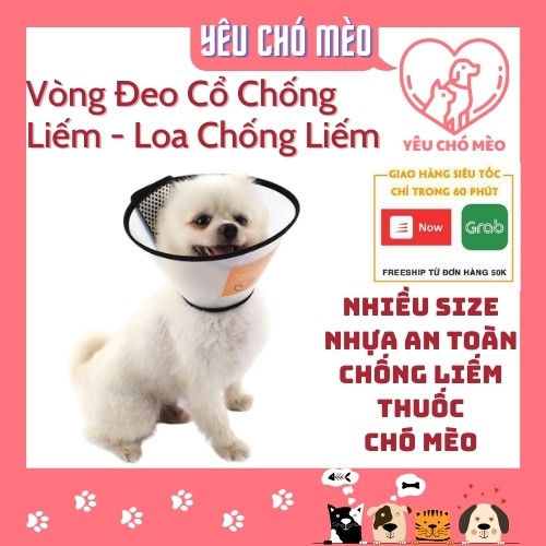 Loa Chống Liếm Thuốc - Vòng cổ bảo vệ - Phễu chống liếm cho chó mèo thú cưng