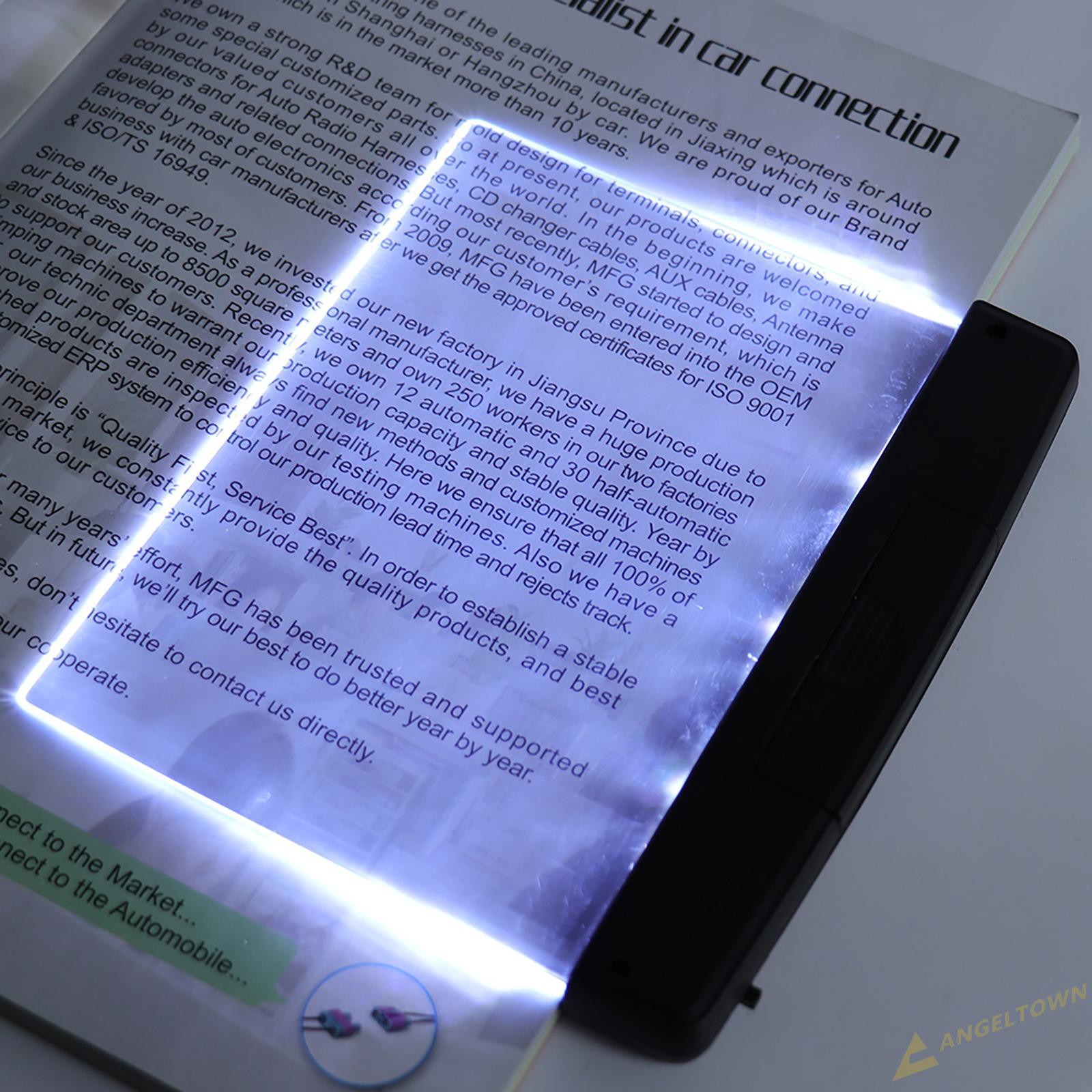 Flat Panel Reading Lamp, Eye Care LED Night Vision Book Reading Night Light