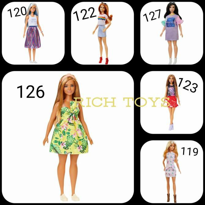 1 Bộ 120 Đồ Chơi Búp Bê Barbie Thời Trang