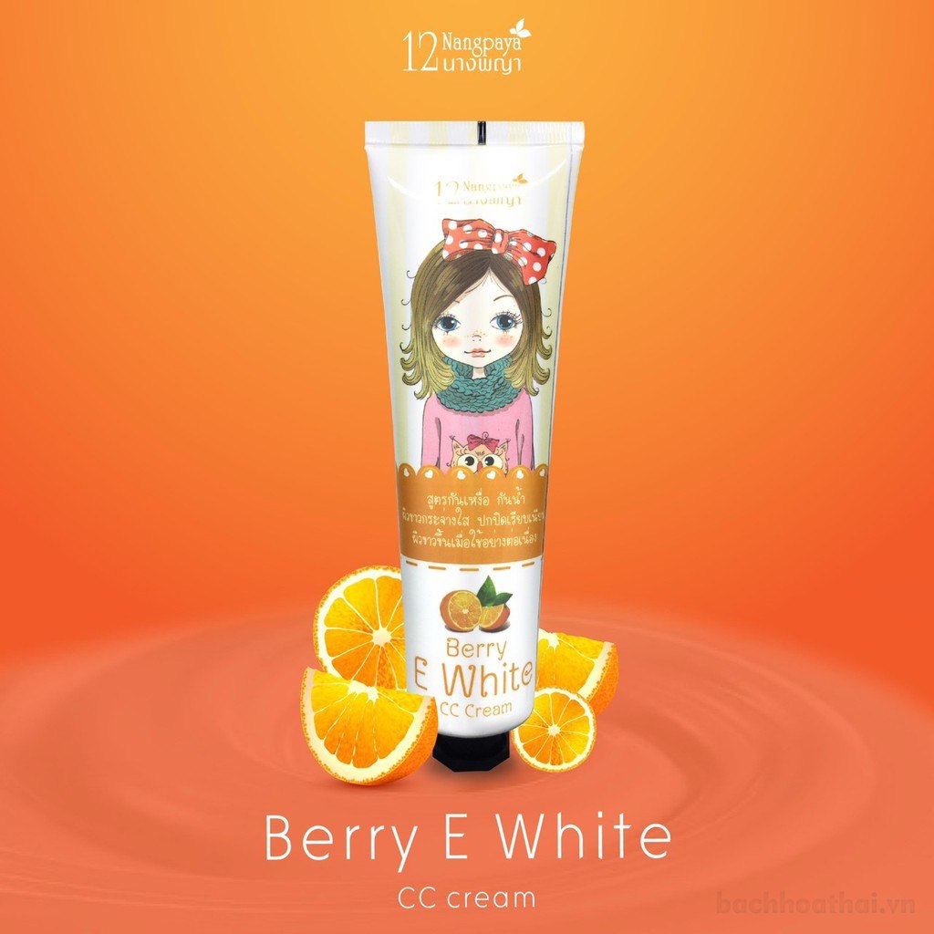 Kem chốnǥ nắng tınh chấţ dưỡng da Berry E white CC Cream SPF50 PA+++ Thái Lan 1 tuýp