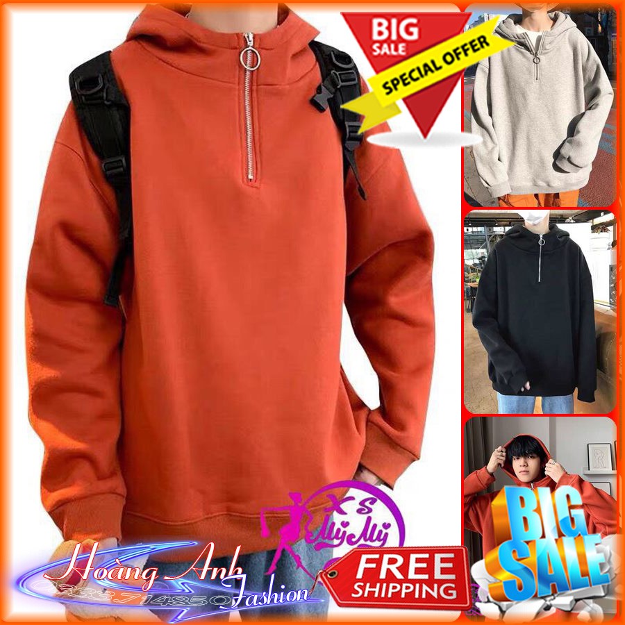 FREESHIP_ ÁO KHOÁC NỈ ĐẸP Phối Zip HD630