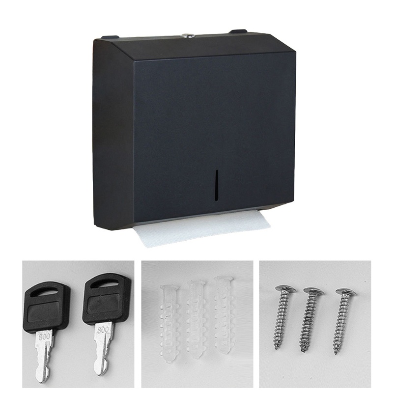 Hộp Đựng Khăn Giấy Gắn Tường Bằng Thép Không Gỉ