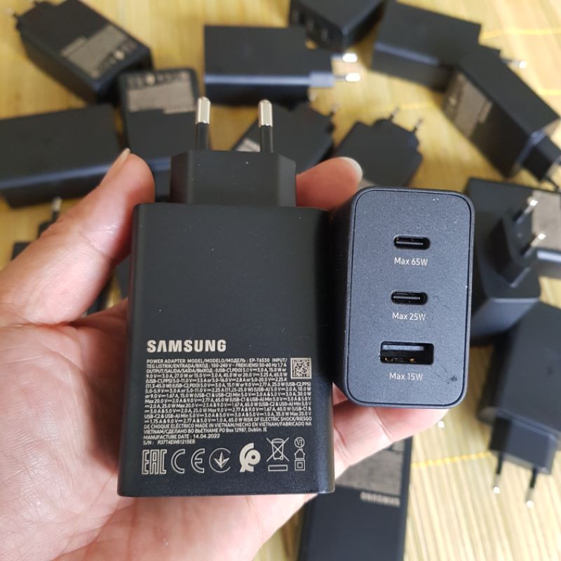 Củ sạc nhanh ba cổng T6530 (max 65w), no box