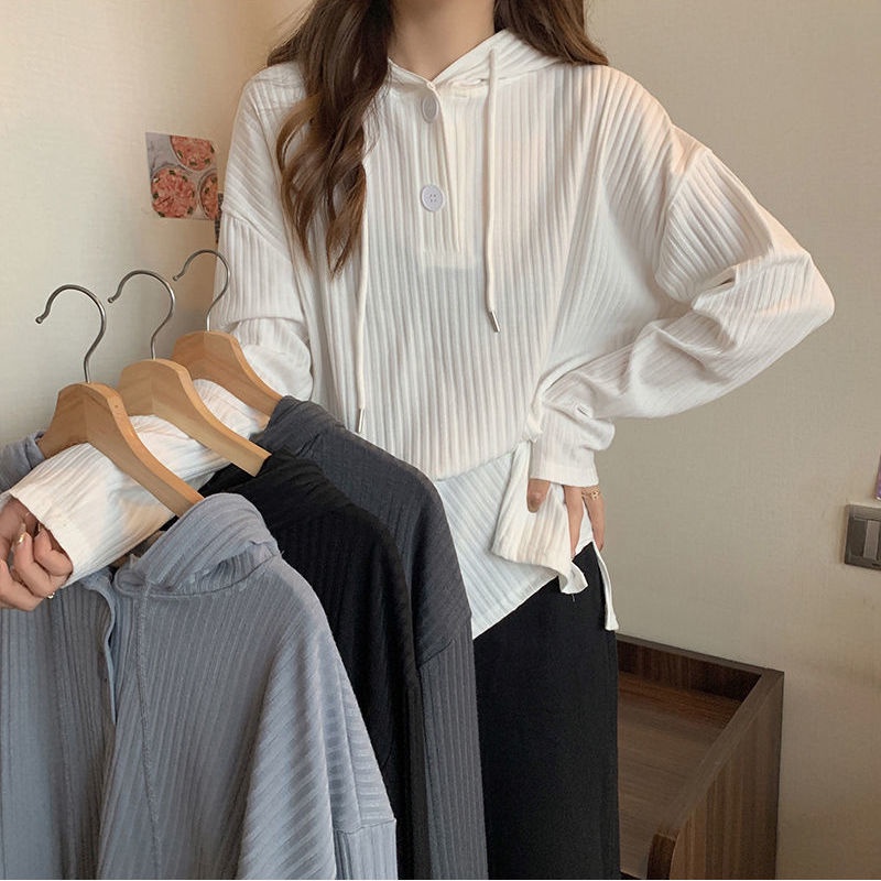 Áo Hoodie Nữ Tay Dài Dáng Rộng Mới